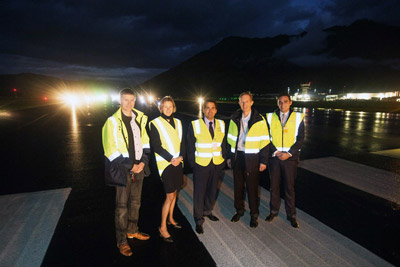Queenstown Airport unveils new runway lights