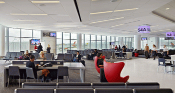 San Francisco International Airport Terminal 2 Gate Lounge