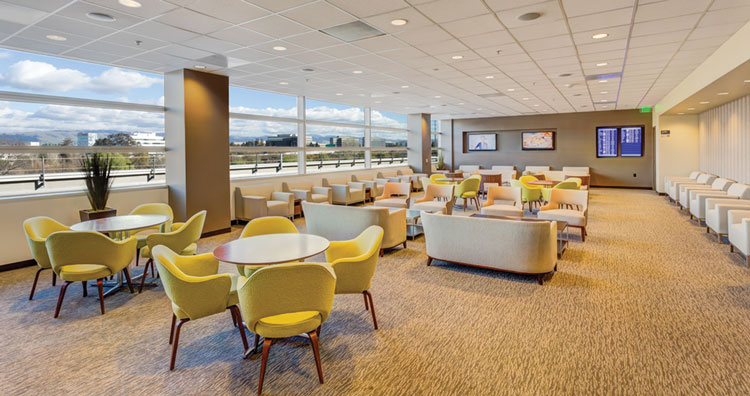 SJC East airport lounge