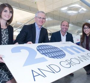 Stansted Airport soars past 20 million passenger