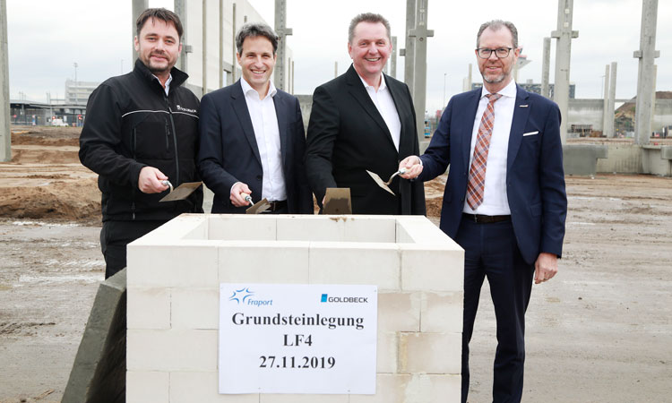 Construction begins on Swissport air cargo warehouse at Frankfurt Airport