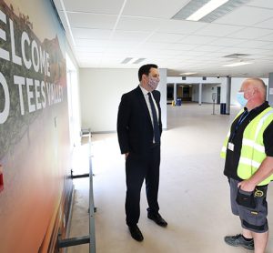 Arrivals hall at Teesside Airport undergoes major transformation