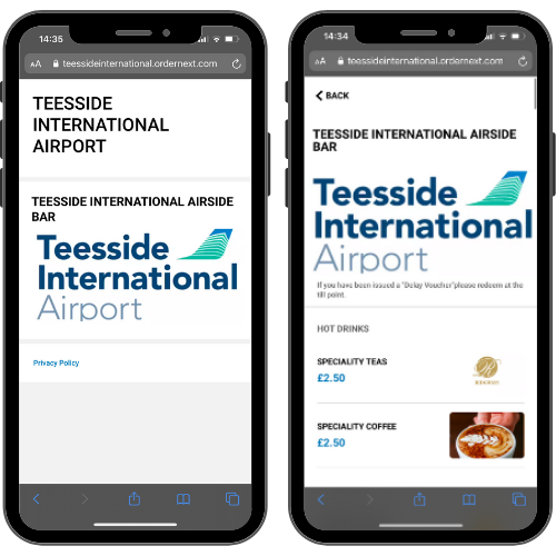 Teesside mobile ordering service