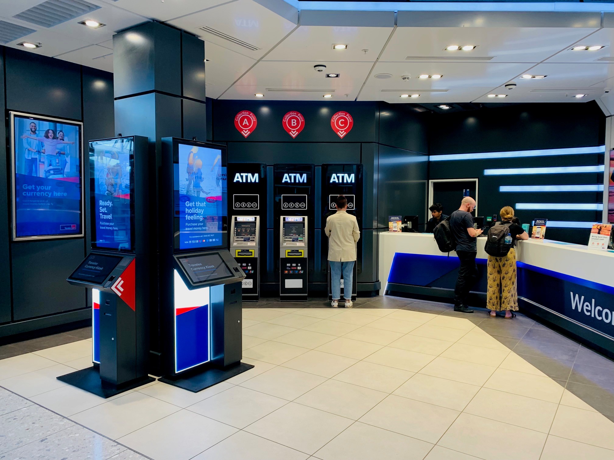 Travelex new automated kiosks at Heathrow