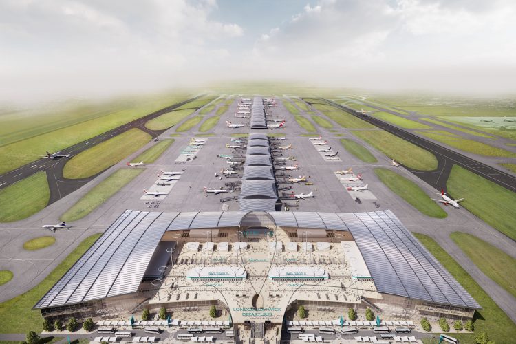 Vision for Gatwick Airport expansion unveiled by leading UK architect