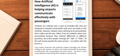 How artificial intelligence (AI) is helping airports communicate effectively with passengers