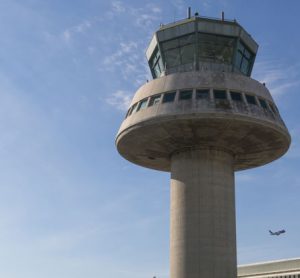 Air traffic control tower Barcelona, Spain