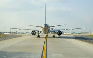 Airplane on runway