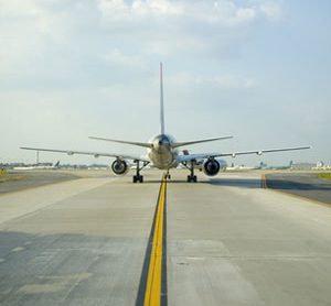 Airplane on runway