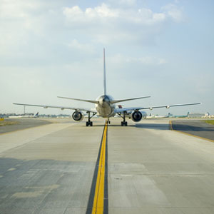 Airplane on runway