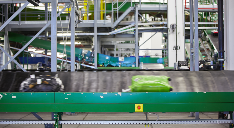 Baggage handling system at airport