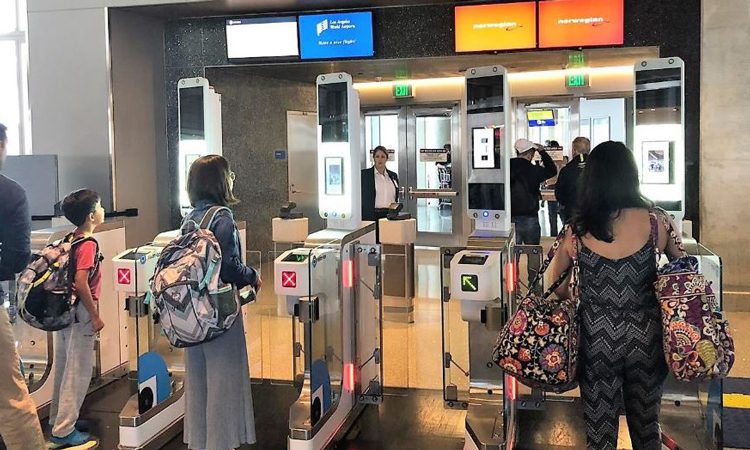 biometric boarding at LAX