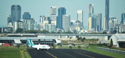Brisbane airport city and runway