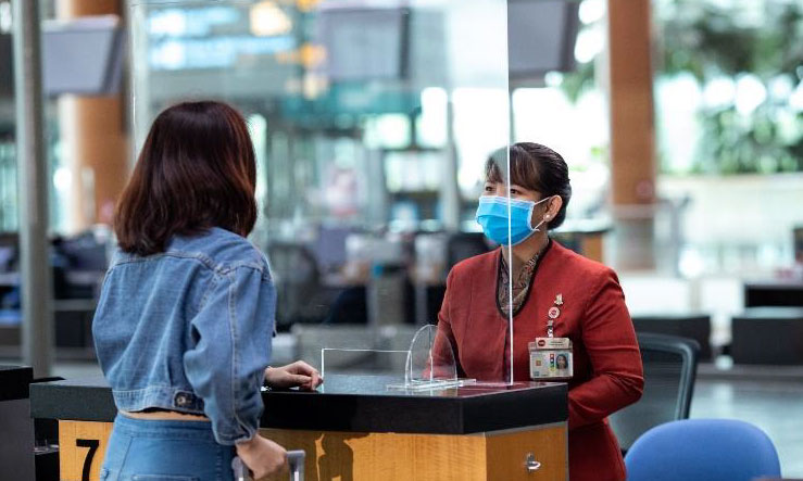 Changi implements screen for staff and passenger safety