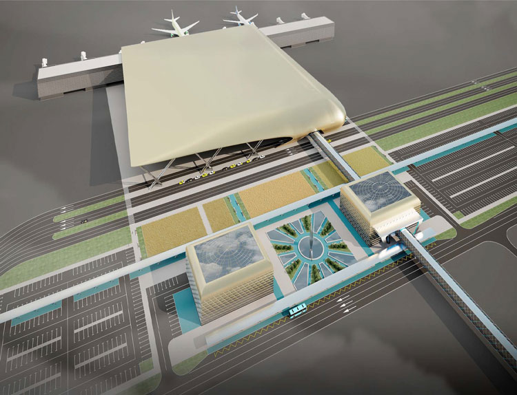 A conception of the new terminal at Krasnodar