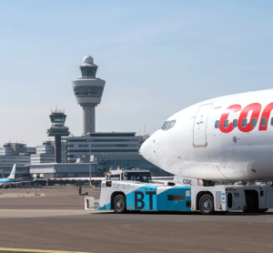 Amsterdam Airport Schiphol invests in vehicles to taxi aircraft sustainably