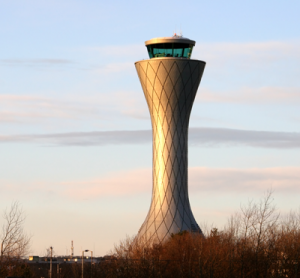 Edinburgh Airport air traffic control tower
