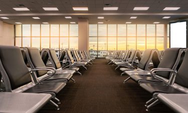 empty airport during COVID19