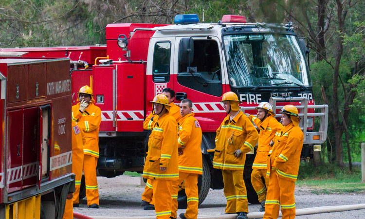 Australian fire fighters