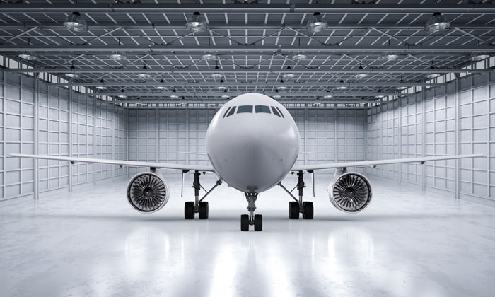 Temporary Hangar for Aircraft Servicing