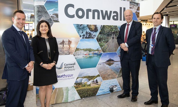 New route launched between London Heathrow and Newquay Airport