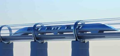 Hyperloop rendering - monorail in tunnel