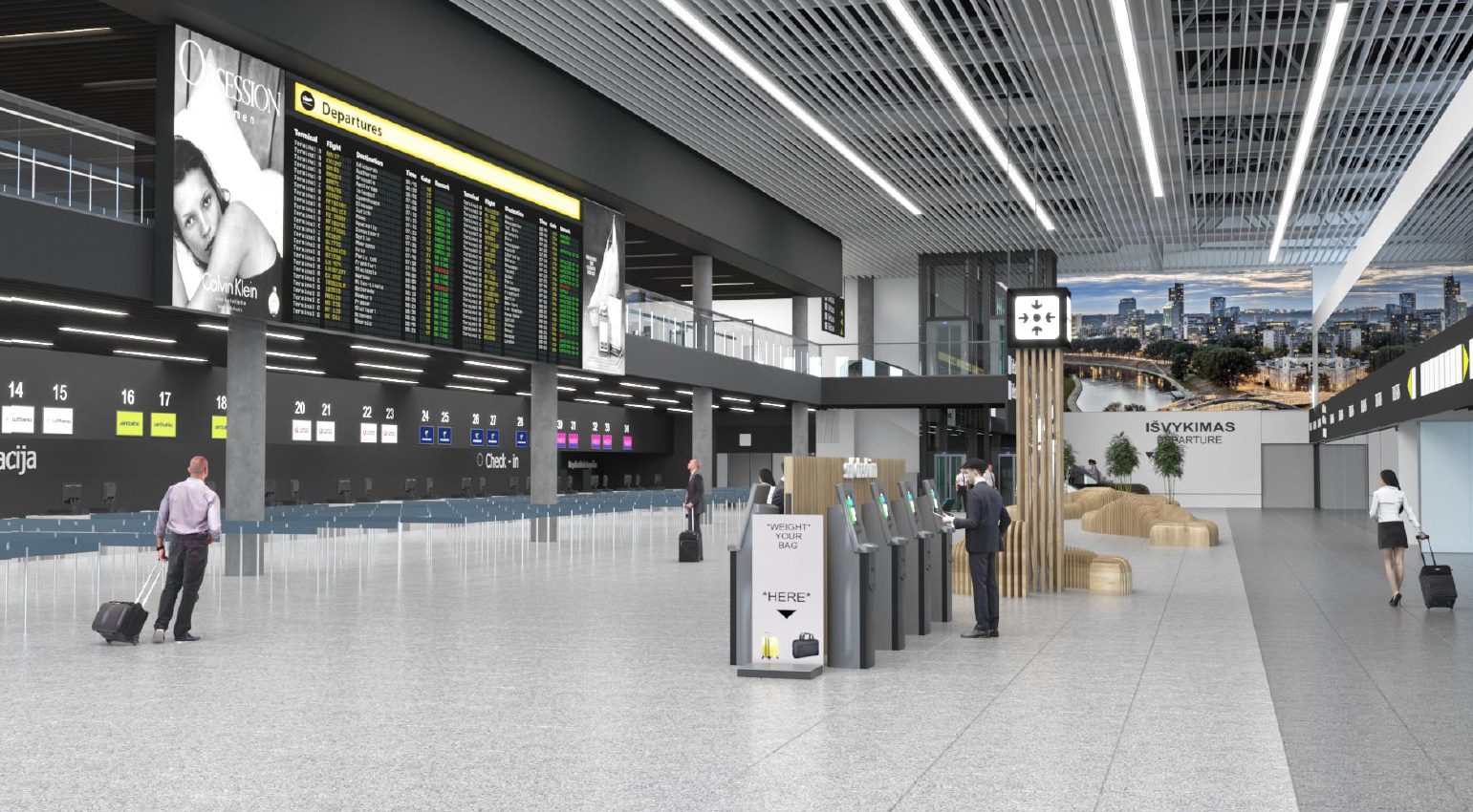 Project File: A closer look at the new departure terminal at Vilnius Airport