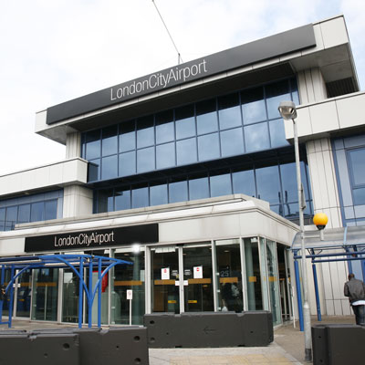 London City Airport entrance