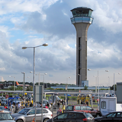 London Luton Airport air traffic control tower