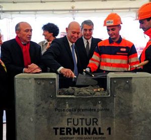 Lyon–Saint Exupéry : Future Terminal 1 first stone