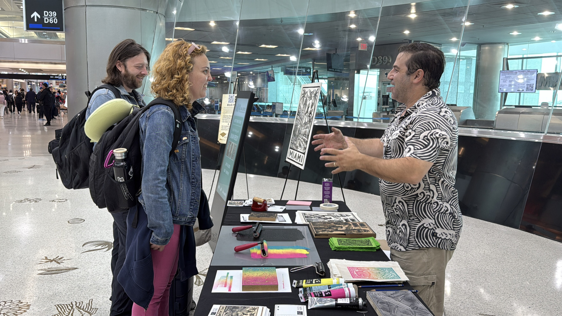 Pop up art studio miami airport