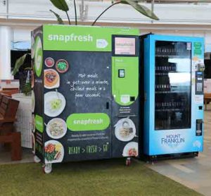 Ready-made meal vending machine at Brisbane Airport