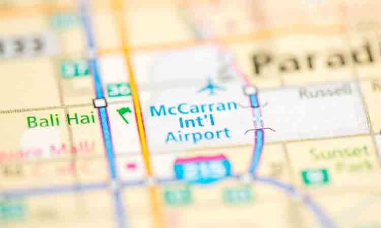 McCarran Airport to undergo renovation - airport showed on map