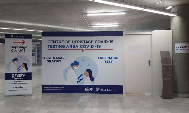 Nice Côte d’Azur Airport deploys COVID-19 antigen tests