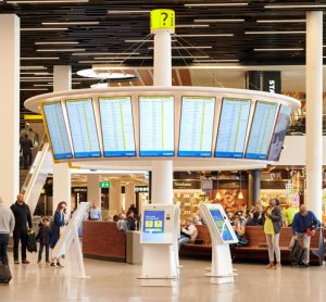 Schiphol revises traditional methods of passenger information delivery