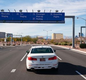 Self-driving vehicles introduced at McCarran International Airport