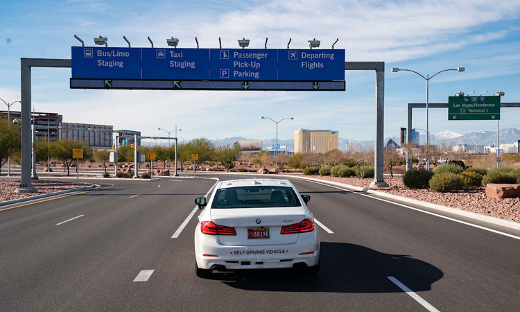 Self-driving vehicles introduced at McCarran International Airport