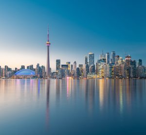 Toronto city skyline, Ontario, Canada