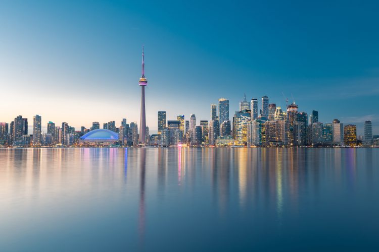 Toronto city skyline, Ontario, Canada