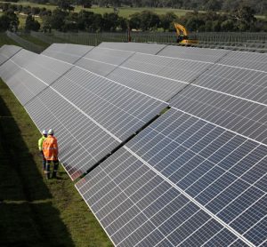 The sun shines on Melbourne Airport's new solar farm