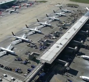 Drone images of Stansted Airport