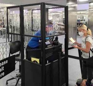 TSA installs acrylic barriers at Las Vegas Airport