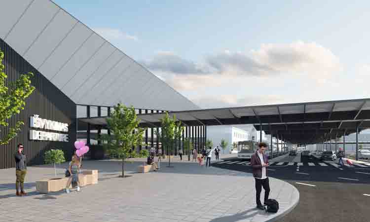 Rendering of exterior terminal