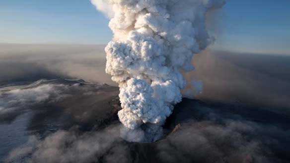 Volcanic ash cloud
