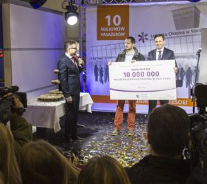 Warsaw Chopin Airport 10 millionth passenger